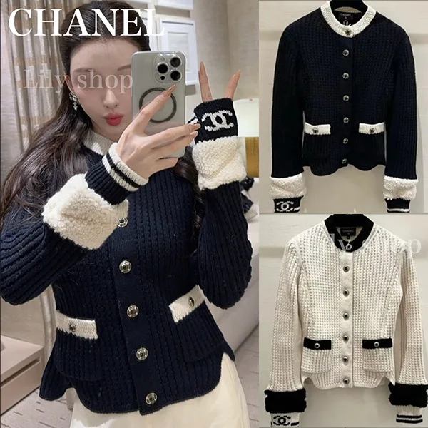 手首のココマークが可愛すぎる♡【シャネル】カーディガン コピー P79691-K11589-U2745