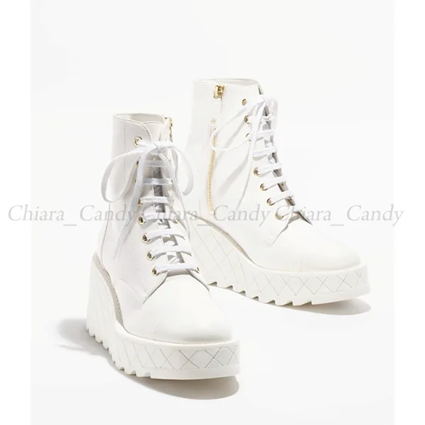 シャネル ラムスキン 偽物 コンバットブーツ / ２色 cc251027