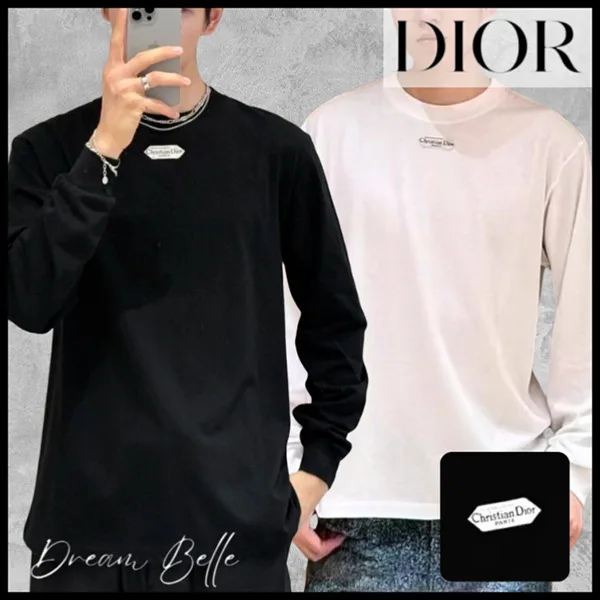 【シンプルで使える】ディオール Paris ロング Tシャツ 543J609A0847