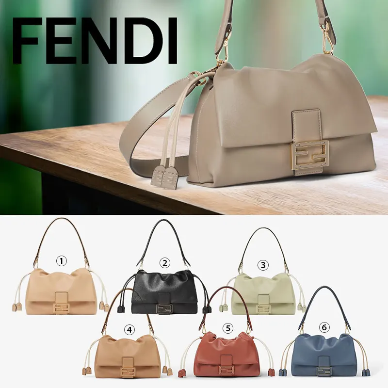 パロディフェンディ 偽物 FF マンマ バゲット ミディアム バッグ 6色 fd14445