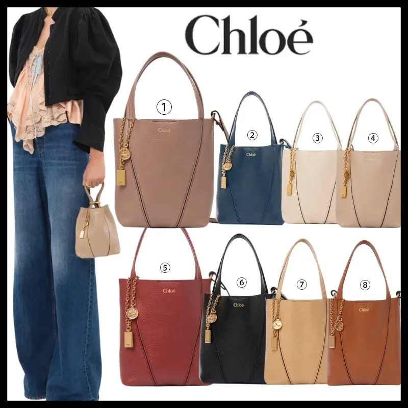 クロエ グレインレザー製 Spinスモールトートバッグ 偽物 8色 kly1114587
