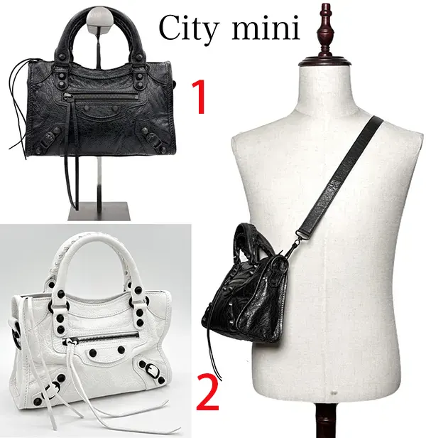 バレンシアガ Le City Mini レザーショルダーバッグ n級品 8063952ABEK1000
