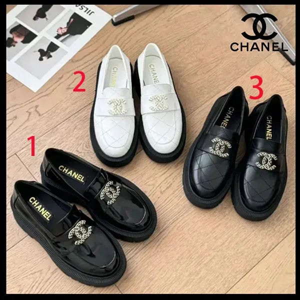 シャネル 厚底ローファー シューズ ブラック G45921 B17963 94305