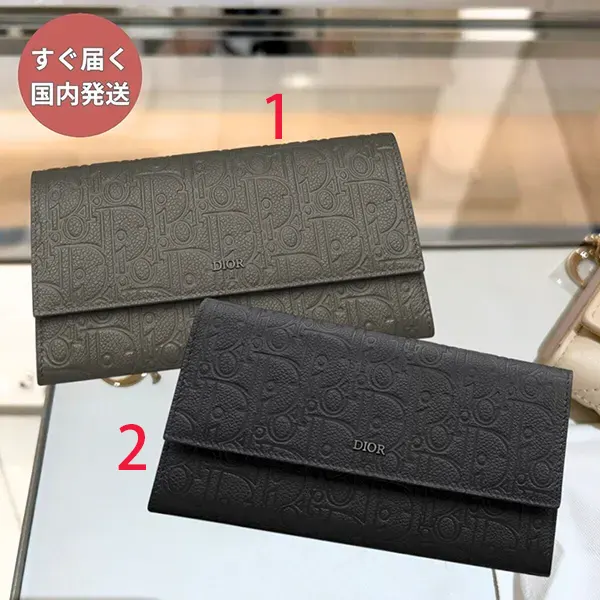 ディオール グラビティ ロゴ エンボス 長財布 2ESBC328FLG