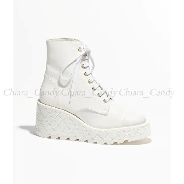 シャネル ラムスキン 偽物 コンバットブーツ / ２色 cc251027