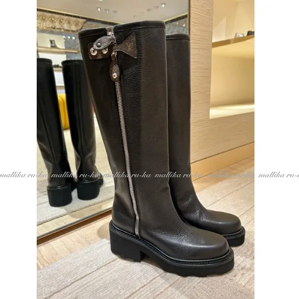 ★話題沸騰★上品レザー☆【ルイヴィトン】ジップ ハイブーツ コピー 1AICEI