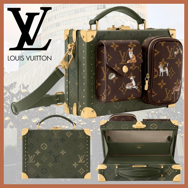 【お洒落★】【唯一無二のデザイン】ルイヴィトン サワガニ・トランク ショルダーバッグ  スーパーコピー M26615