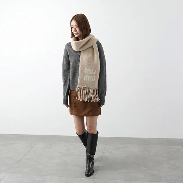 激安価格！ミュウミュウ マフラー スーパーコピー 5FS062 2CQD モヘアブレンド c25103116