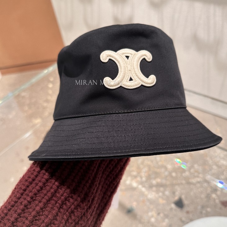 【セリーヌ偽物】トリオンフ バケットハット / コットンギャバジン 2AUE5968P.38NO