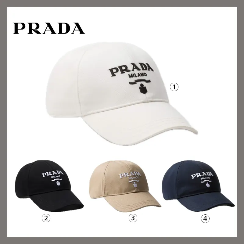 安いプラダ ドリル ベースボールキャップ 4色 pl555147