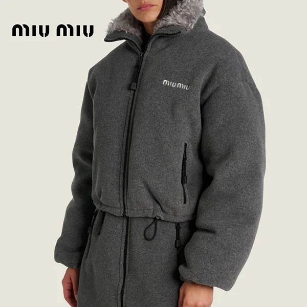 【即発】ミュウミュウ フリース ダウンジャケット|ML1147|