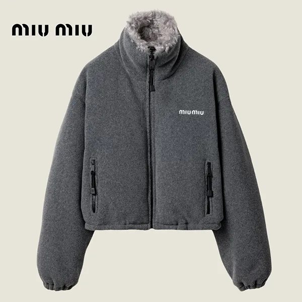 【即発】ミュウミュウ フリース ダウンジャケット|ML1147|