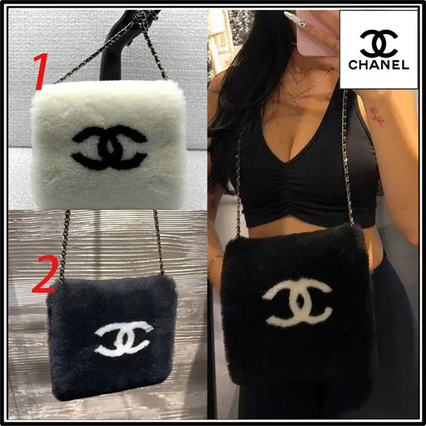 シャネル ココネージュ CCロゴ シアリング チェーン マフ AAB314