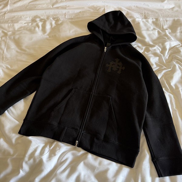【かわいくて上品♪】クロムハーツ ワイノットパーカー コピー 黒 c15111804