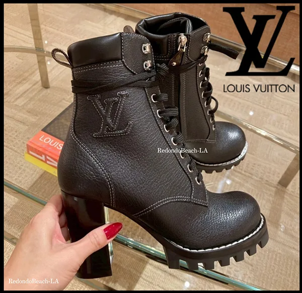 【デニムコーデによく合う】ルイヴィトン ショートブーツ 偽物 1AIUB6