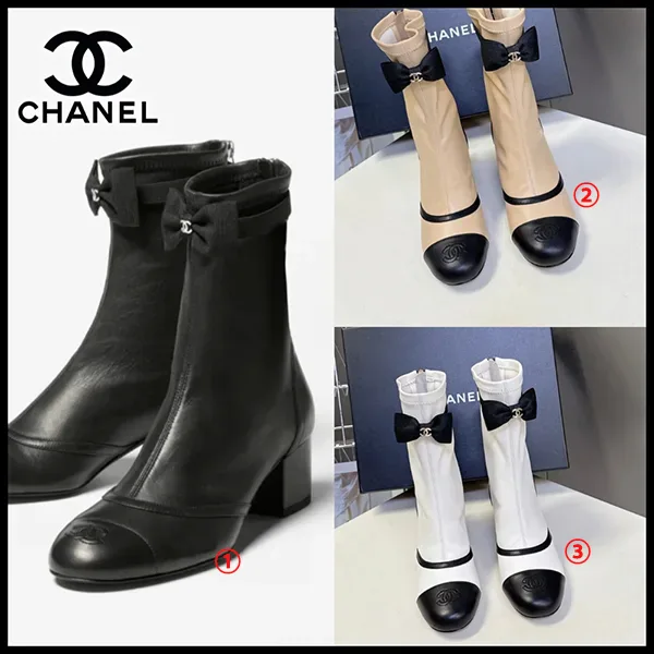 上品高見え■リボンが可愛い♡【シャネル 】ブーツ ショート コピー G46755-B21931-94305