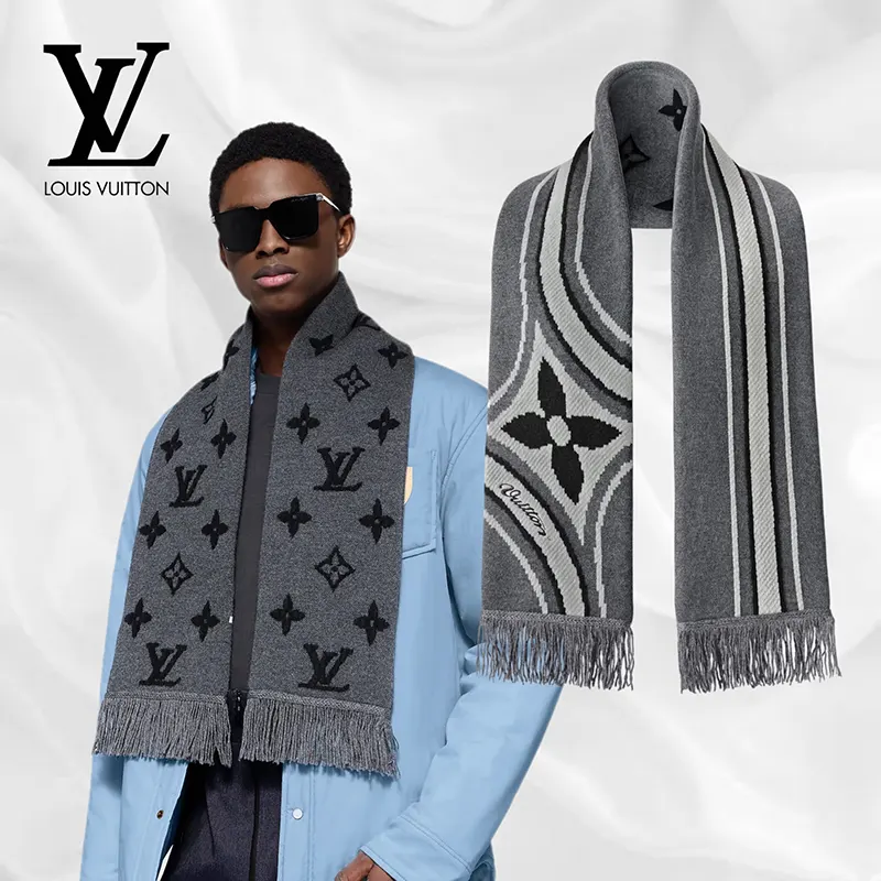 ルイヴィトン マフラー・グラフィック フラワー M97784