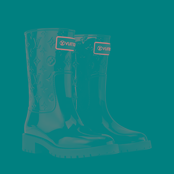 【ルイヴィトン】Drops Flat　レインブーツ 偽物 1AIUS5