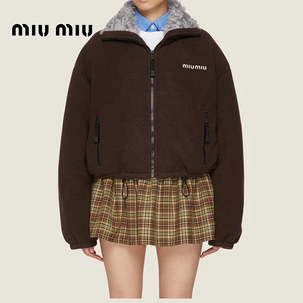 【即発】ミュウミュウ フリース ダウンジャケット|ML1147|