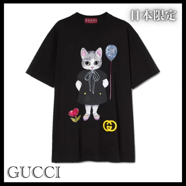 グッチ ヒグチユウコ  コピー ジャージー Tシャツ 日本限定 837959 XJHTO 1043
