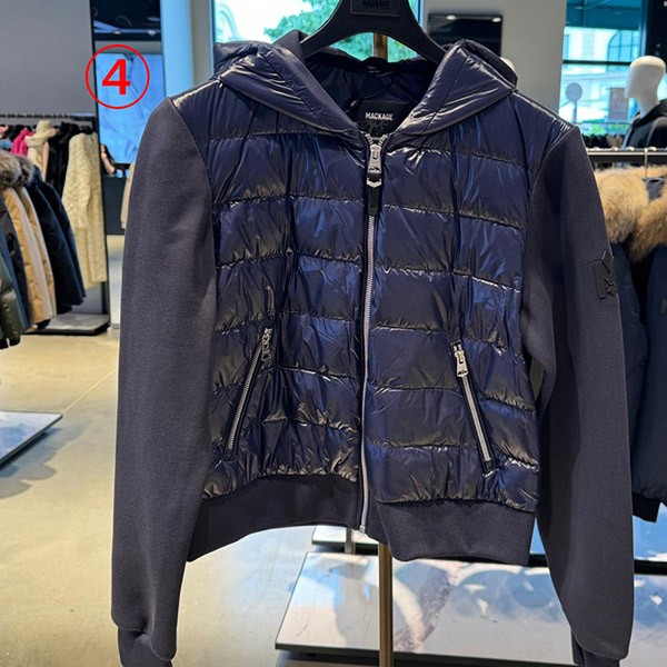 口コミ異素材組み合わせ【マッカージュ】Ramona ラモーナ ジャケット 偽物 c25103104