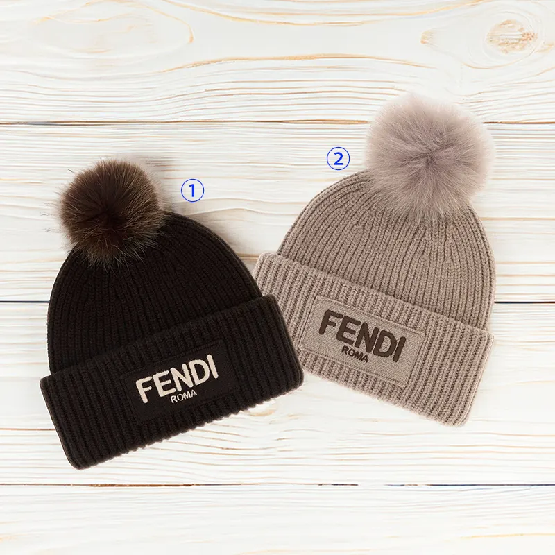 2025SSフェンディ ダブグレーウール ビーニー ニットキャップ 2色 fd514556