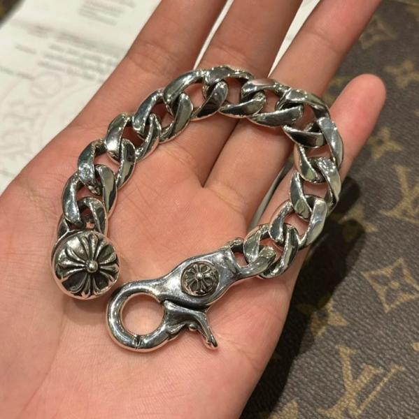 ★日本!!人気！【クロムハーツ】 IDブレスレット 偽物フローラル×ファンシー ch10174