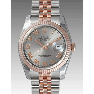 ロレックスコピー オイスターパーペチュアル デイトジャスト 116231メンズ 自動巻き グレー
