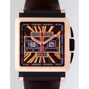 ロジェデュブイ ロジェデュブイ キングスクエア KS40-78-51-00/SHR00/B スモールセコンド　RG/ブラウン皮ベルト　世界限定88本 ブラウン