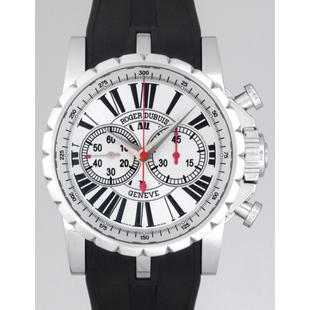 ロジェデュブイ ロジェデュブイ エクスカリバー EX42 78 90 00/03R01/A SS/ラバー 世界限定280本 シルバー