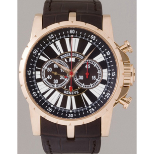 ロジェデュブイ ロジェデュブイ エクスカリバー EX45 78 50 00/0HR01/B1 RG/皮 ブラウン